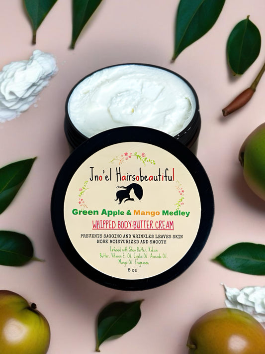 Green Apple & Mango Medley Whipped Body Butter Cream